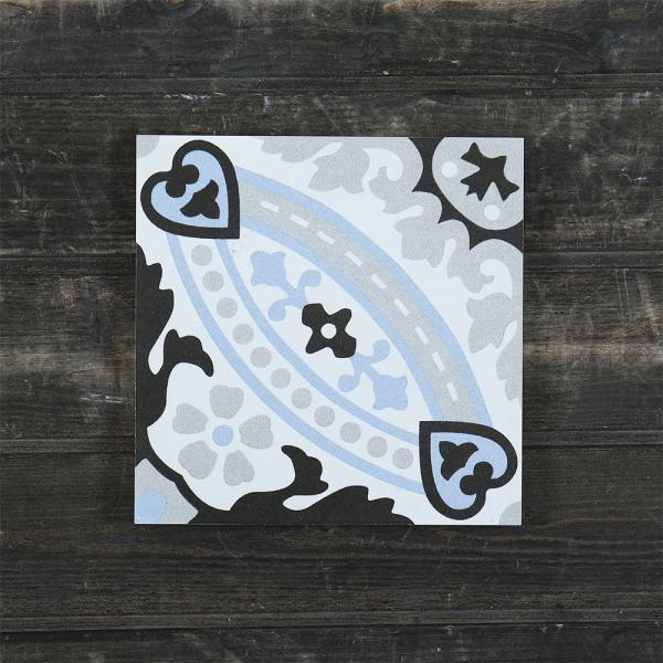 Blue 20x20cm Ceramic Rustic Tile for Indoor Floor