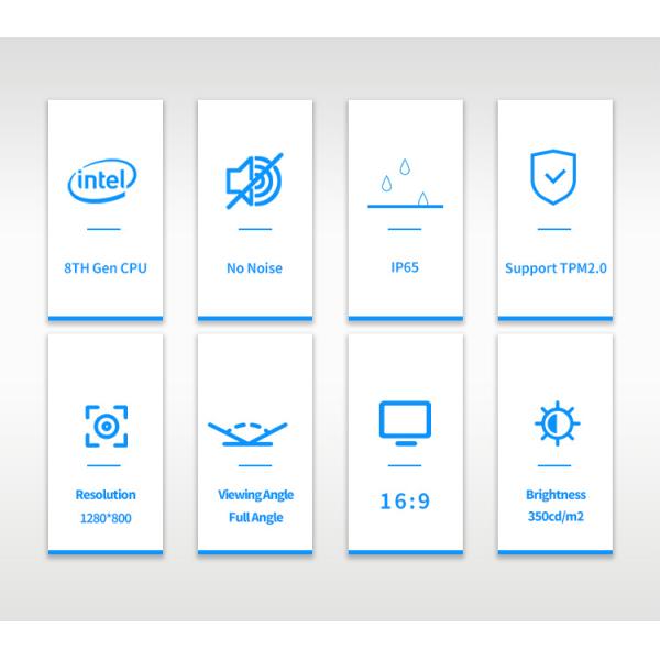 12.1 Inch All In One PC Case Featuring Advantech Industrial Computer and Mini PC J1900