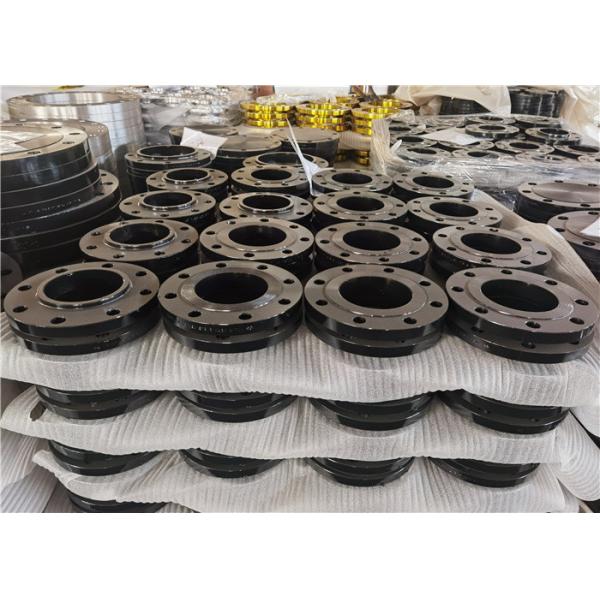 Sa / A105n Ansi B16.5 Slip On Pipe Flanges Black Paint