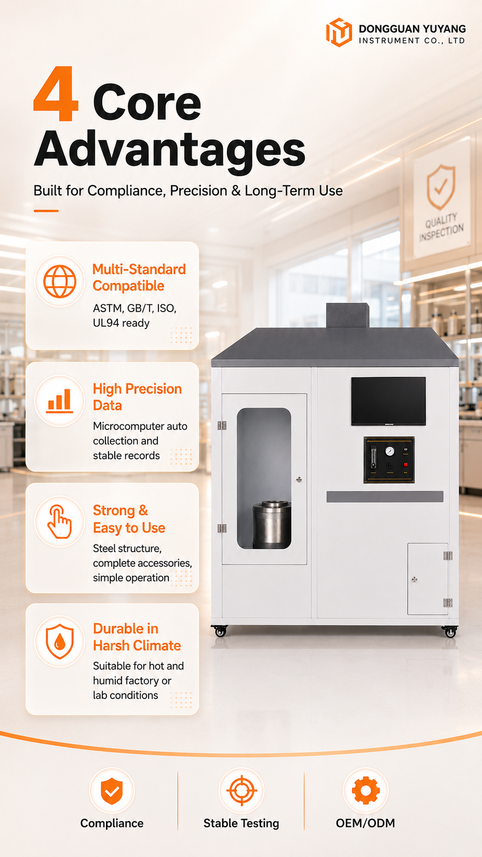 YYF002 Plastic Combustion Performance Test Machine