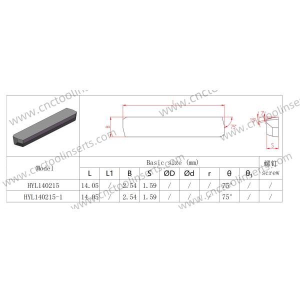 CNC Reaming Insert With PVD Coating HYL140215-1 HYB208 Gray Suitable For Difficult-to-machine Materials High-temperature Alloys