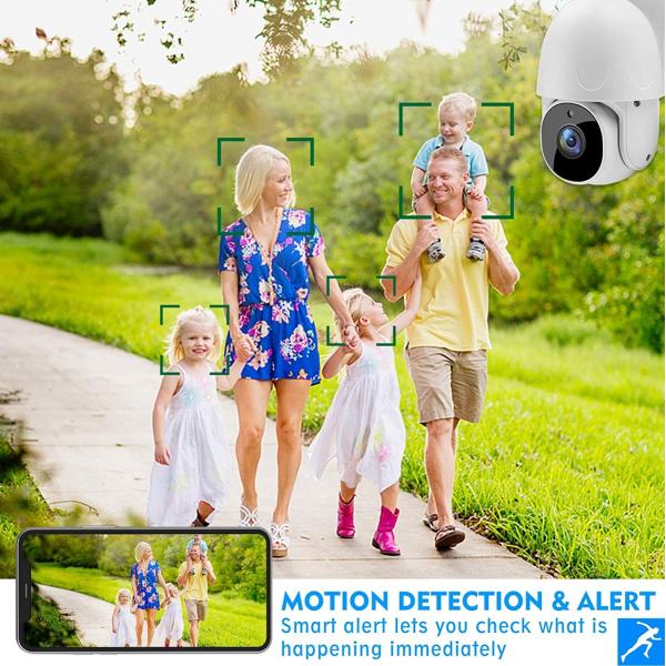 Indoor Plug In Security Smart Security Camera Dome With Alexa 1/3" CMOS
