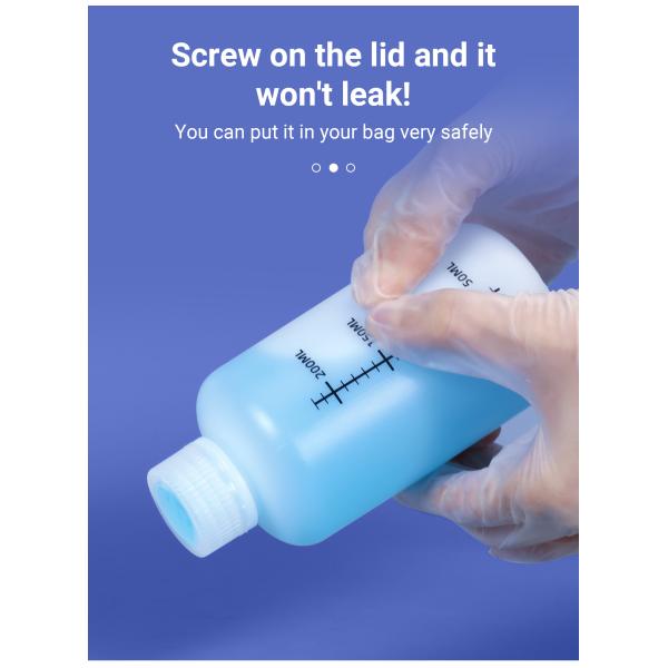 Narrow Neck Plastic Bottle With Scale Line Medicine Liquid Packaging Container