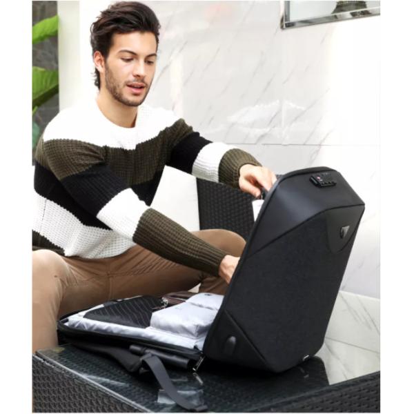 Polyester Business Laptop Backpack 1.54 Inch Antitheft Back Pack For Men Laptop