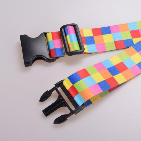 Safety Personalised Luggage Straps Adjustable With Polyester Cotton Material