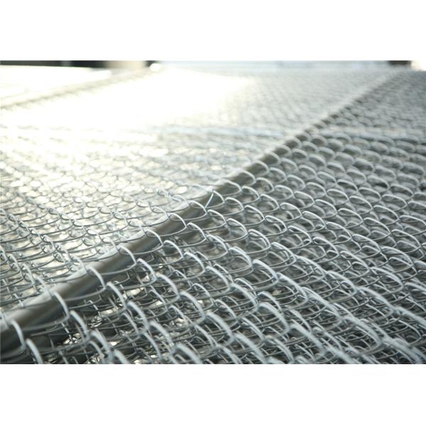 Chain Link Fabric Construction Fence Panels 6' height width 14' width Mesh 65mm x 65mm ASTM hot dipped galvanized