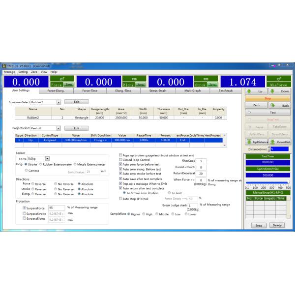 400W 500kg ASTM D903 Universal Testing Machines Servo Control
