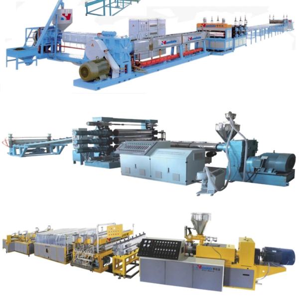 PE/PP/PS/HIPS/ABS/PVC Automatic Plastic Sheet Board Extrusion Extruder Making Machine