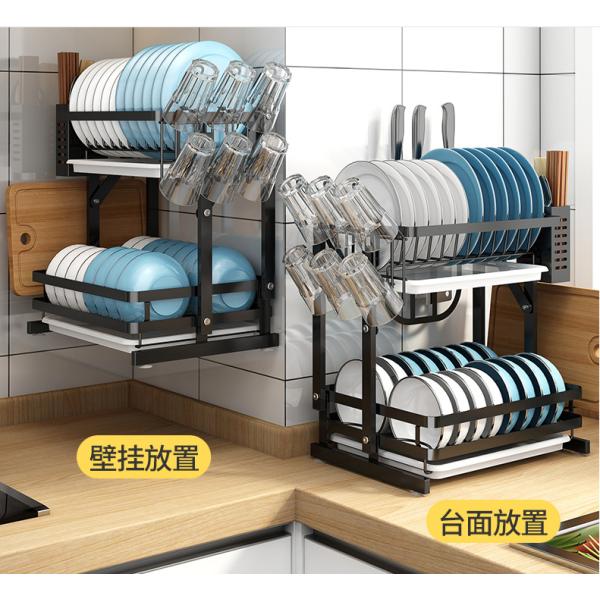 Rustproof 30KG Loading 3 Tier Stainless Steel Dish Drying Rack Foldable
