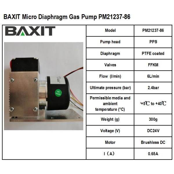 BAXIT Micro Diaphragm Gas Pump PM21237-86 DC12/24V Sampling Pump