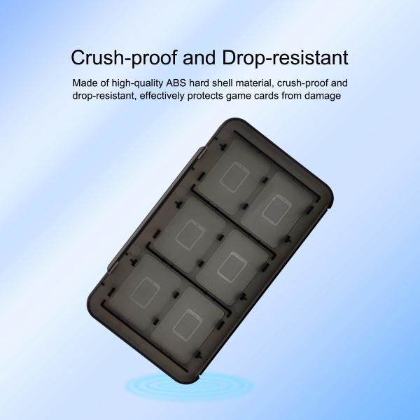 Double-Sided 12 Slots Portable Plastic Game Card Case for Nintendo Switch 2