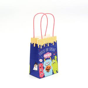 China Recycle Kraft Christmas Paper Bags For Shopping ISO9001 BRC Certified on sale