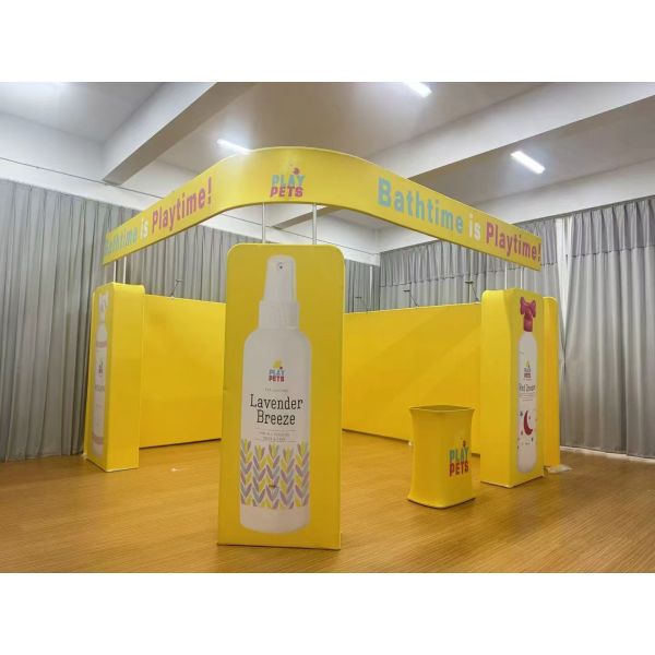 10x20ft Trade Show Booth Portable Fabric Display Kit Replaceable Graphics