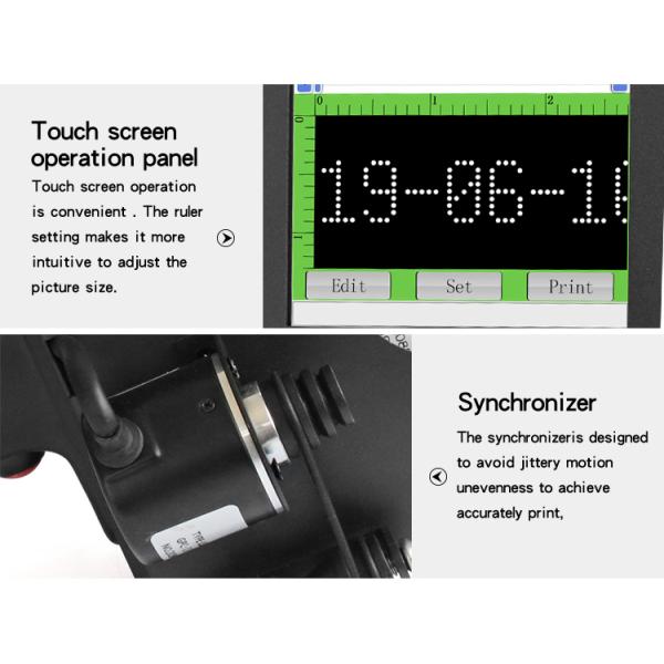 1-6 Printing Lines Inkjet Printer for Portable Thermal Batch Logo Expiry Date Printing
