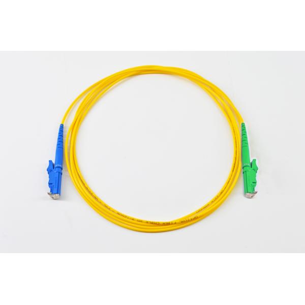 Durable Fiber Optical Patch Cord E2000/APC E2000/UPC Low Smoke Zero Halogen Jacket