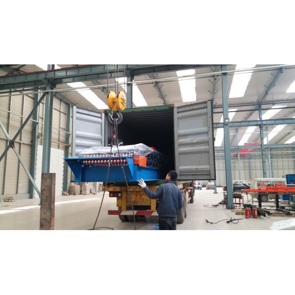 Metal Roofing Tile Roll Forming Machine With Adjustable Feeding Table And Precutter