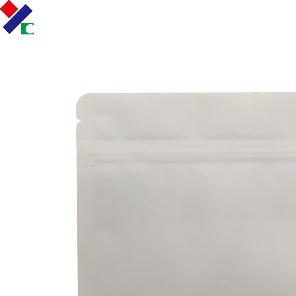 White 200 Micron Biodegradable Packaging Bags For Nuts Cereal