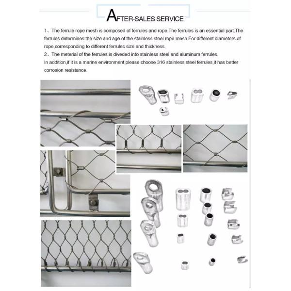 Rope Mesh 7 x 19 Stainless Steel Rope Wire