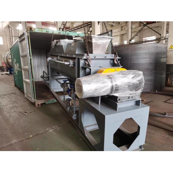 Customized Blade Hollow Paddle Dryer , Sludge Drying Machine OEM