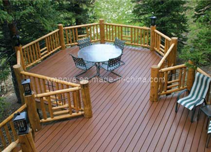 Solid Wood Composite Floor Eco-Friendly WPC Garden Decking Flooring