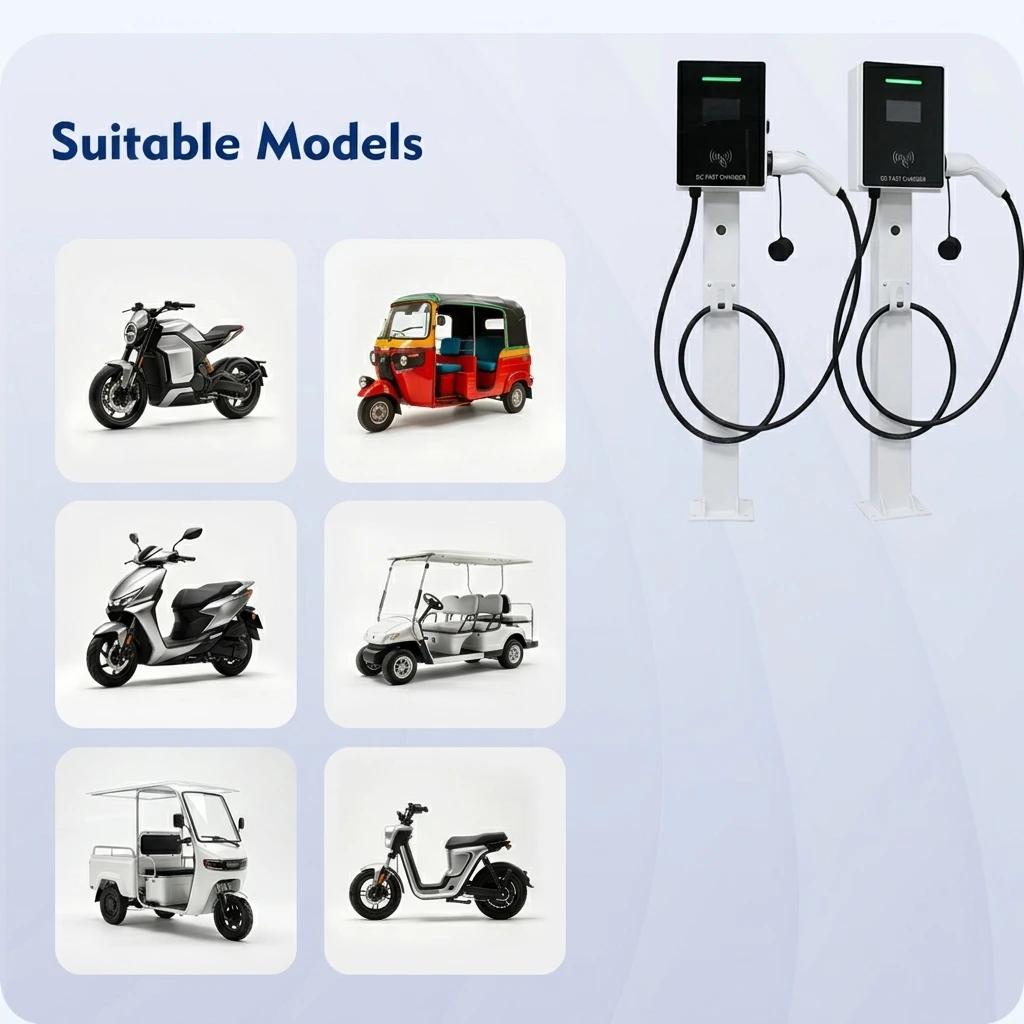 Fast Charging Capability E-Motorbike Quick Charging Station Durable Solution for Electric Motorbike Fleets and Urban Mobility
