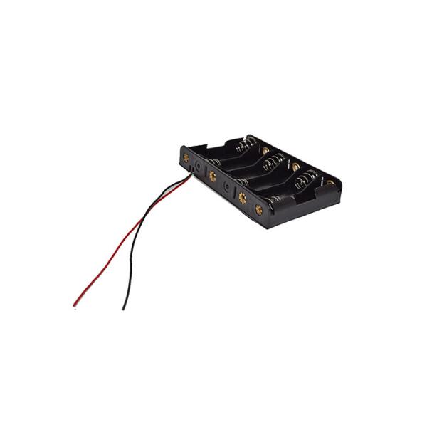 6AA Batteries Storage Box Electronic Components Holder Battery Holder
