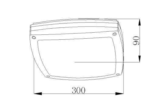 Surface Mount IP65 Bulkhead Wall Light 20 Watt Black White Grey Housing