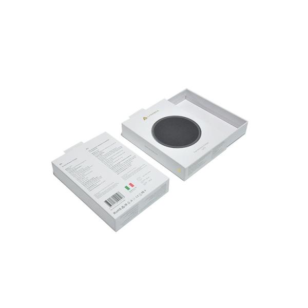 White Black Mobile Accessories Packaging Wireless Charging Box 4c Offset Printing