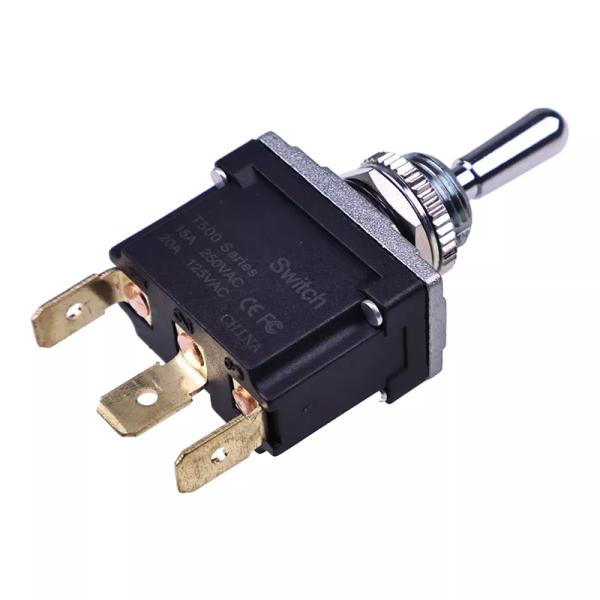 Haulotte 2440901620 3-Pin Toggle Switch Single Pole For Telescopic Platforms
