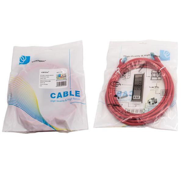 Cat5e Ethernet Patch Cable 3 Feet - Snagless RJ45 Computer LAN Network Cord Red