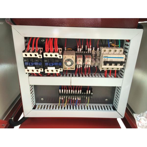 Red Color Electronic Heating Lab Two Roll Open Mill Mixing PE PP PVC EVA ABS
