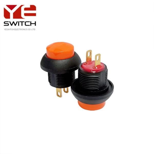 Yeswitch 12mm IP68 High Push Orange Button Switches