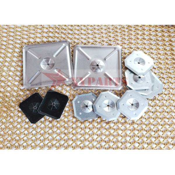 Round Square Speed Metal Self Locking Washers For Fixing Insulation Pins