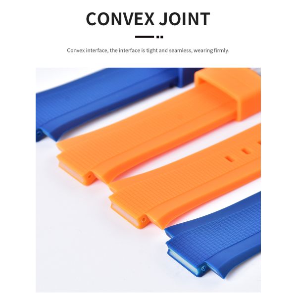 Convex Interface Silicone Watch Band · Customize Logo | OEM/ODM - Customizable