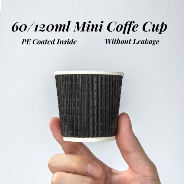 Customizable 60ml Aluminum Paper Cup for Disposable Without Lids