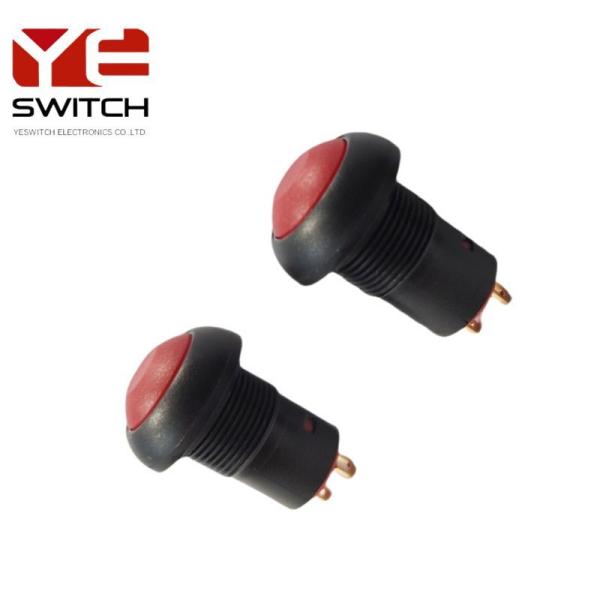 Yeswitch 12mm IP67 Self-Lock Push Button Red Cap Switch