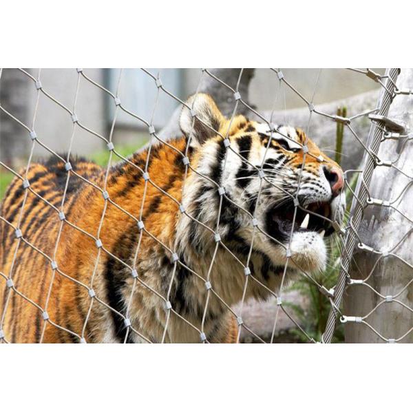 316L Stainless Steel Metal Wire Rope Mesh 8m Width 30X30 For Protecting Zoo