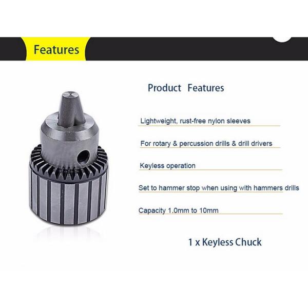 KM China Manufacturer High Precision Keyed Locking Keyless Drill Chuck