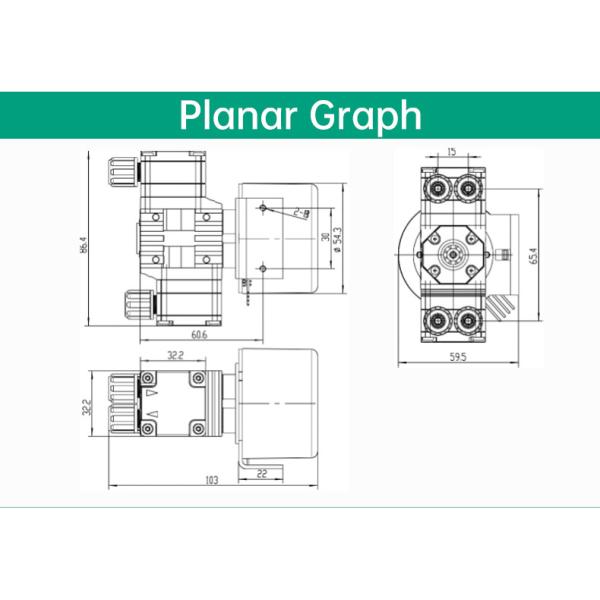 DC 24V High Pressure Diaphragm Self Priming Pump Vacuum Pump