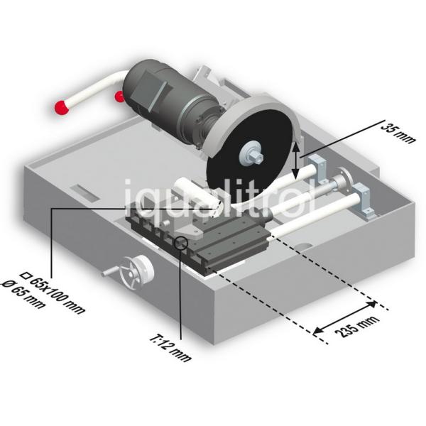Max Section 65mm Automatic Metallographic Sample Cutting Machine with Coolant Tank