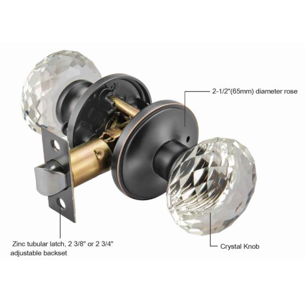 Antitheft Knob Door Lock Adjustable 2 - 3/8 Backset Vintage Door Knobs With Locks