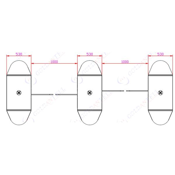 High Security Fast Automatic Systems Speed Gates Indoor & Outdoor Big Passage Pedestrian Control