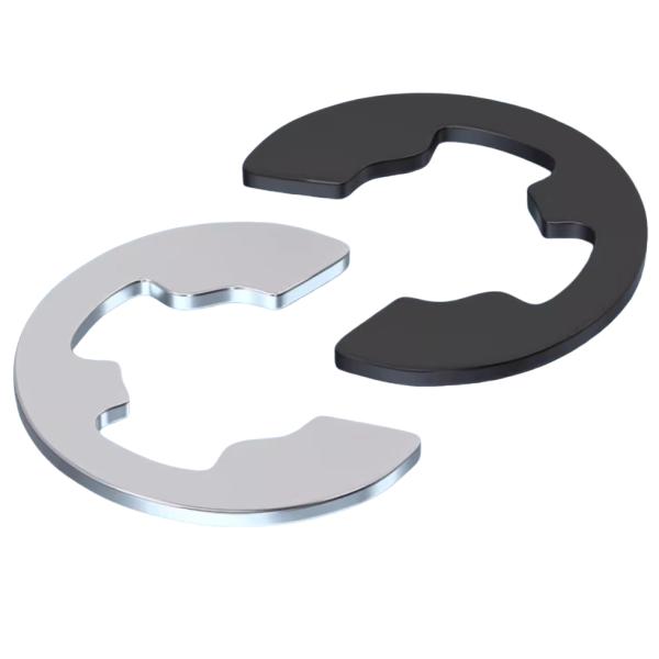 Plain Finish Stainless Steel E-Shaped Snap Ring Open Retaining Ring E Type Circlip Internal Tooth Style GB896 DIN6799
