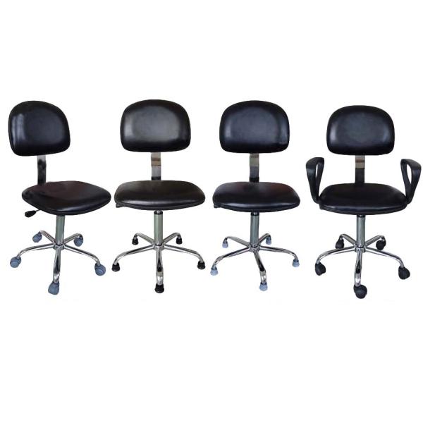 Workshop Adjustable PU Leather ESD Safe Chairs For Laboratories