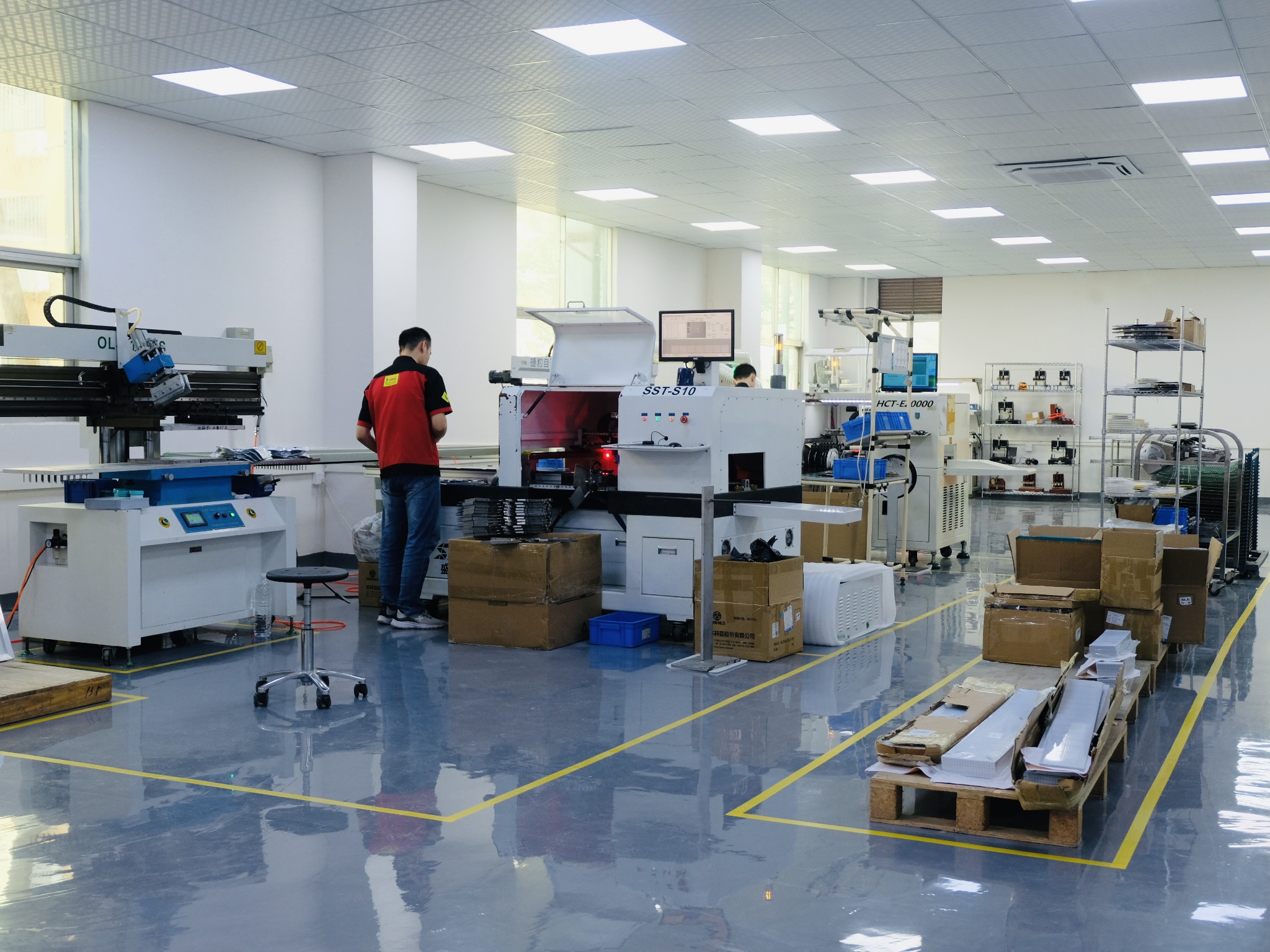 ONN M4S-C 24V Tower Light Foldable Base Type RYG Indicator Lights Stack Light Tower For CNC Machinery Warning Lamp