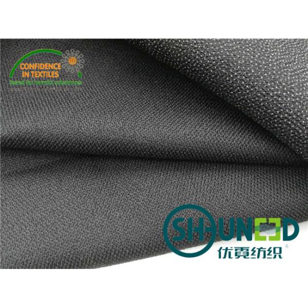 100% Polyester Fusible Twill Woven Interlining Fabric With Double Dot