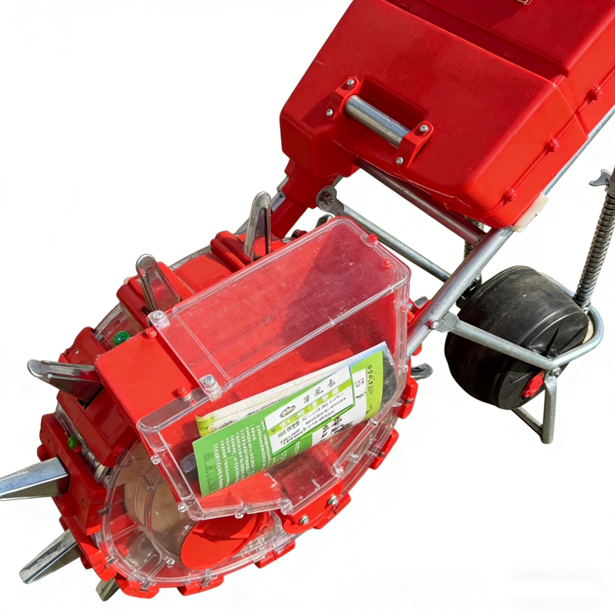 Manual Vegetable Planter Push Seed Sower with Rust-resistant Materials Precision-engineered Seed Plates and Compact Footprint