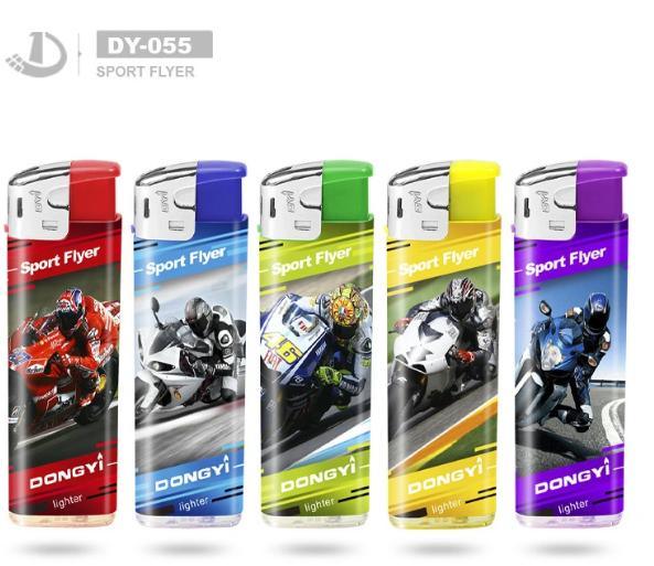 DY-1701 LED Lamp Plastic Gas Electric Fire Lighter Unique Style Customization
