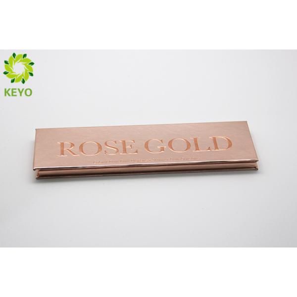 Rose Gold Empty Eyeshadow Palette , Handmade 5 Pans Paper Empty Eyeshadow Case
