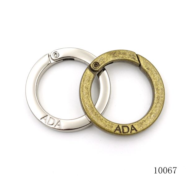 Brass Spring O Ring Corrosion Resistant Round Carabiner Clips Customizable